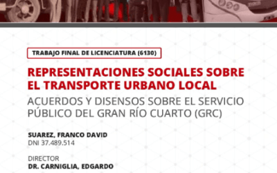 REPRESENTACIONES SOCIALES SOBRE EL TRANSPORTE URBANO LOCAL